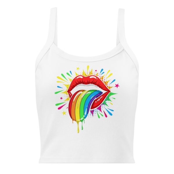 Drippy Pop Art Rainbow Lips Tee – Loud, Lush & Unfiltered