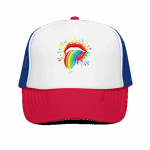 Turn heads with the Drippy Pop Art Rainbow Lips Foam Trucker Hat — a bold, funny, provocative gift perfect for holidays and standout style lovers.
